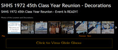 1972 Reunion Event Decorations